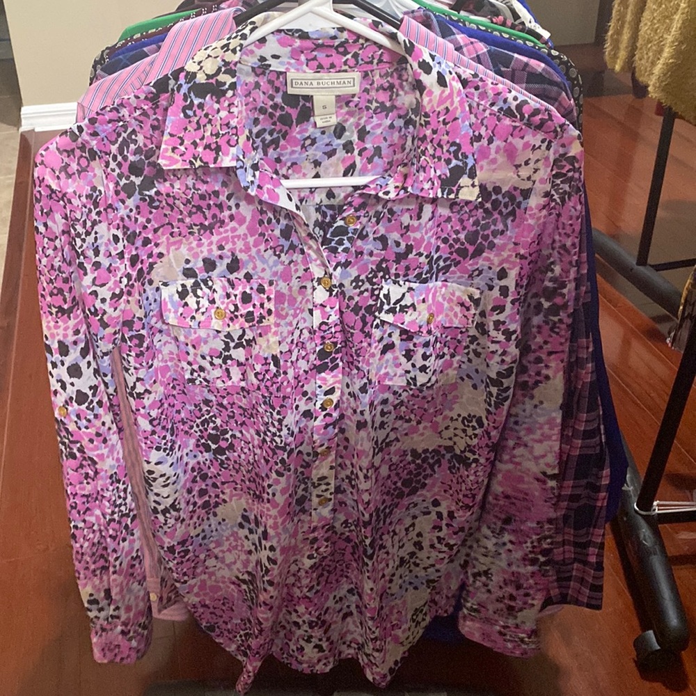 Animal Print Long Sleeve Blouse